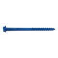 Red Head Tapcon Concrete Screw, 3/16" Dia., Hex, 3 1/4 in L, Steel Blue Ruspert, 100 PK 08113